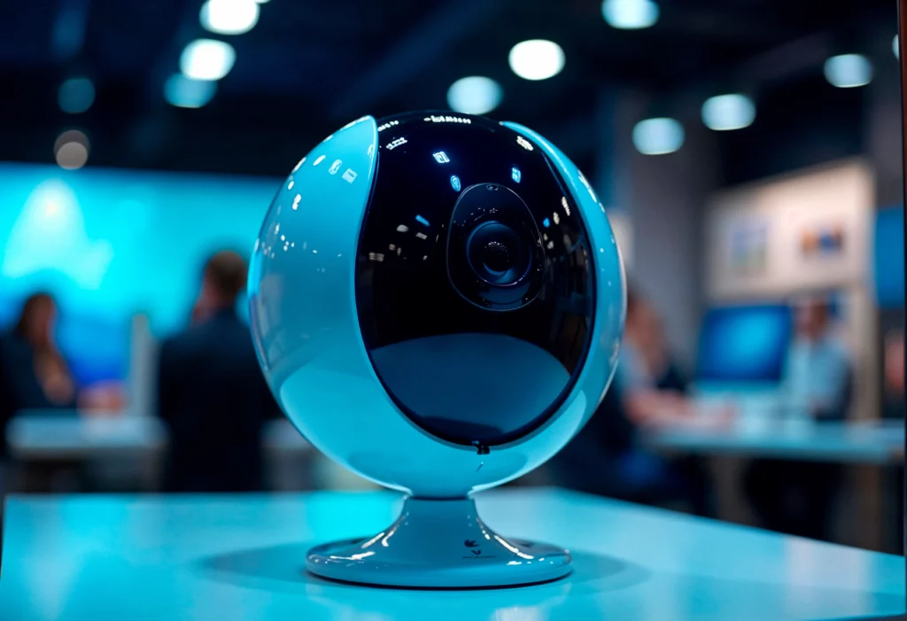 modern security camera indoors